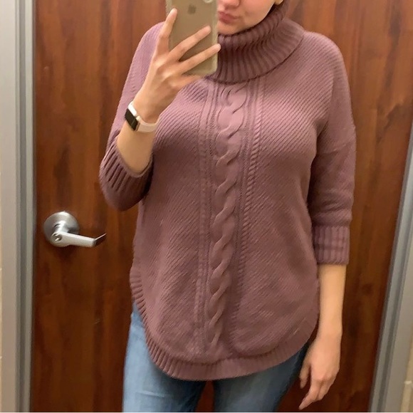 M Express Turtle Neck Mid Sleeve Sweater - Picture 6 of 6